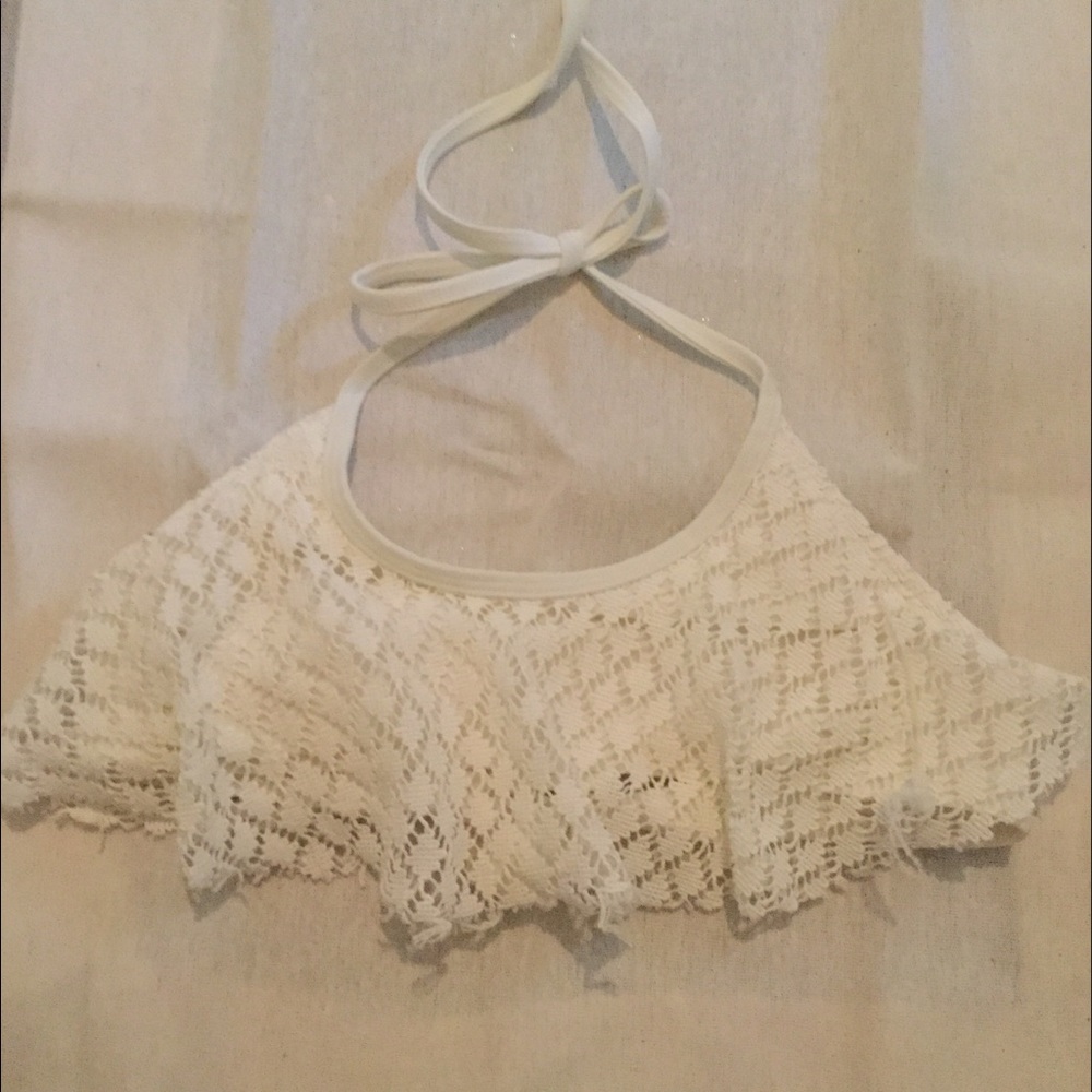 Off white Crochet Bikini Top